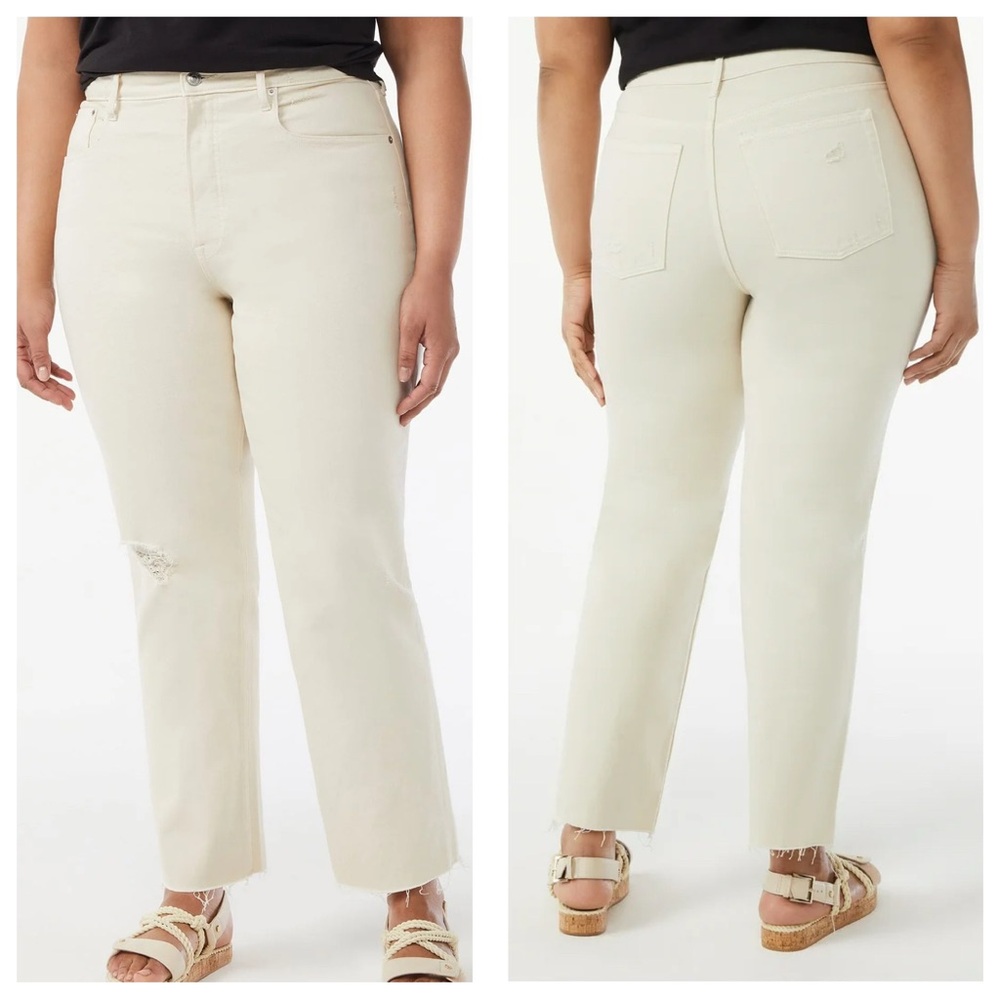 Free Assembly Super High Rise Straight Jeans